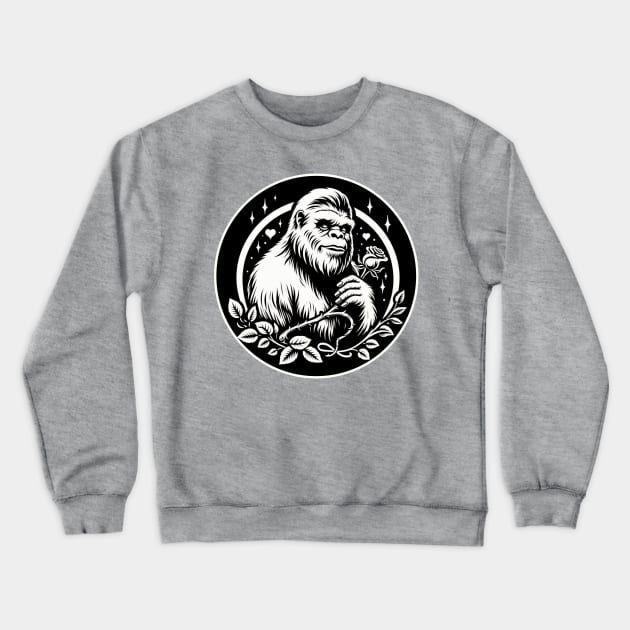 Bigfoot Love Crewneck Sweatshirt by WolfeTEES